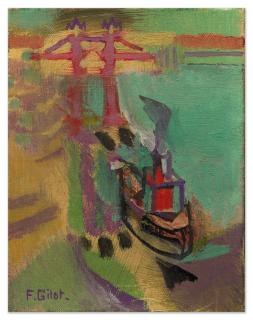 Françoise Gilot - Tug Boat at Tower Bridge