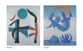 Françoise Gilot - Union, Peinture flottante (recto/verso)