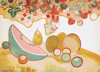 Françoise Gilot - Watermelon and Other Fruits