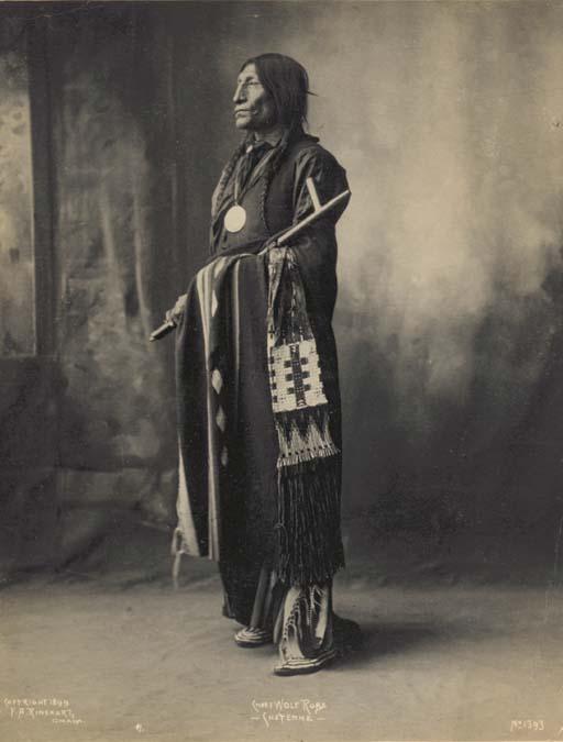 Frank A. Rinehart - Chief Wolf Robe, Cheyenne; Cloud Man, Assiniboines; And Three Fingers, Cheyenne, 1898-1899