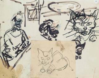 Frank Auerbach - Cats