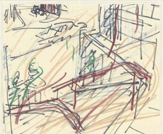 Frank Auerbach - Euston Steps