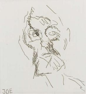 Frank Auerbach - Joe Tilson, from Six Etchings of Heads (Marl. 9)