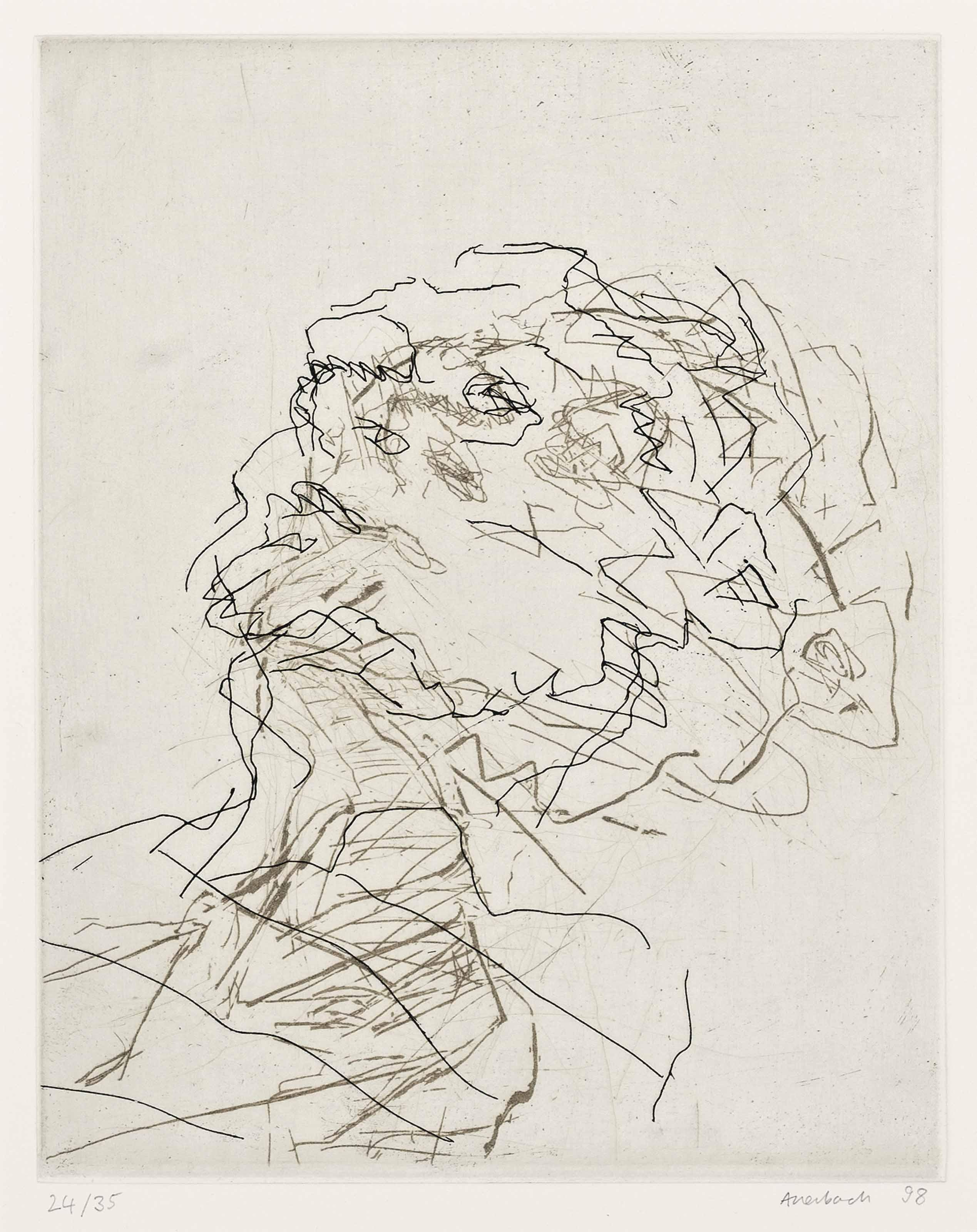 Frank Auerbach - Julia Sleeping