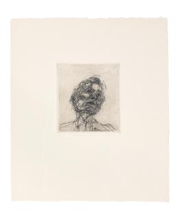 Frank Auerbach - Lucian Freud, from Six Etchings of Heads