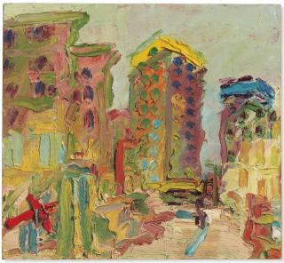 Frank Auerbach - Mornington Crescent Looking South II