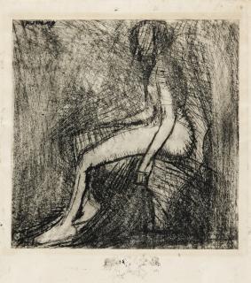 Frank Auerbach - Nude In Profile