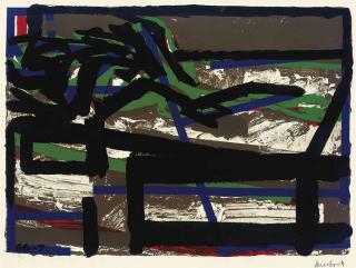 Frank Auerbach - Reclining figure II