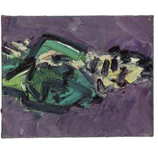 Frank Auerbach - Reclining Figure Of Jym
