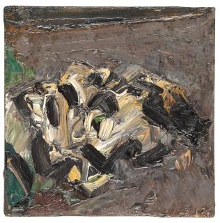 Frank Auerbach - Reclining Head Of Gerda Boehm