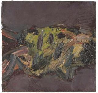 Frank Auerbach - Reclining Head of J.Y.M