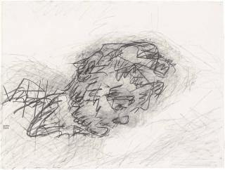 Frank Auerbach - Reclining Head of Julia
