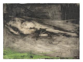 Frank Auerbach - Reclining Model, Back View