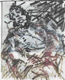 Frank Auerbach - Ruth Bromberg seated IV