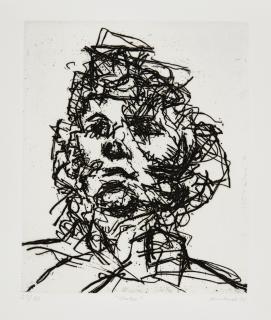 Frank Auerbach - Seven Portraits: Julia; David; Catherine; J.Y.M.; Michael; Geoffrey; And Jake (Malborough Graphics 15-21)