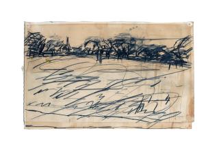 Frank Auerbach - Sketch for Footballers – Regent\'s Park