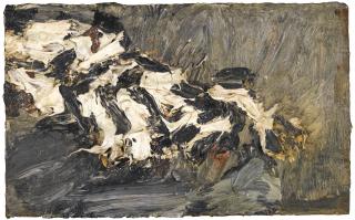 Frank Auerbach - Sketch For Reclining Figure In The Studio