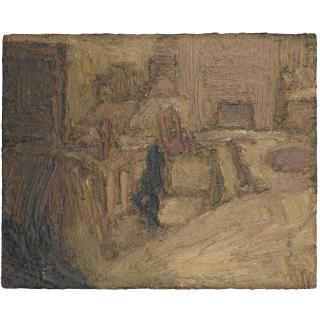 Frank Auerbach - St Pancras Building Site, Summer 1954