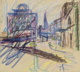 Frank Auerbach - Study For Camden Theater