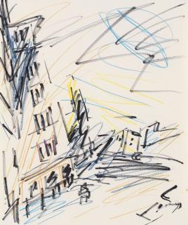Frank Auerbach - Study for \'Mornington Crescent - First Light\'