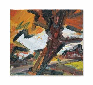 Frank Auerbach - Study for Tree on Primrose Hill