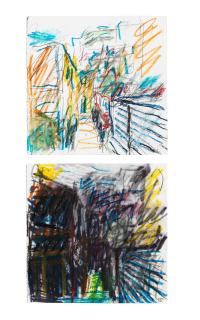 Frank Auerbach - Two Sketches for \'From the Studio\'