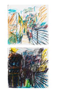Frank Auerbach - Two Sketches for \'From the Studio\'