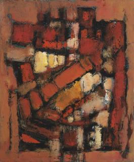 Frank Avray Wilson - Configuration red and orange