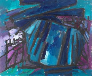 Frank Avray Wilson - Untitled (Blue and Purple)