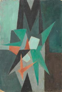 Frank Avray Wilson - Untitled (Green, Red and Black)