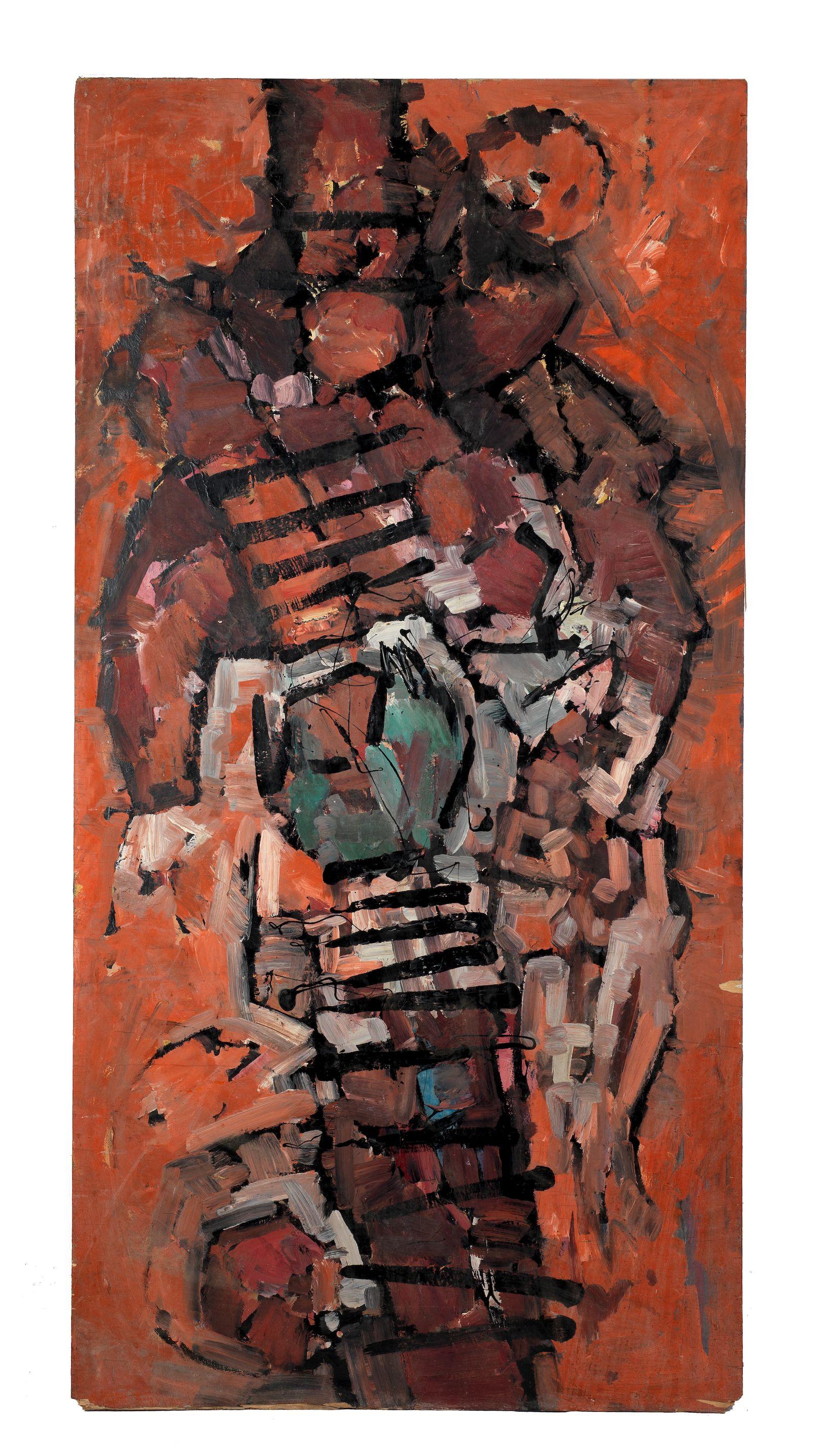 Frank Avray Wilson - Untitled (Pink, Purple and Green) (unframed)