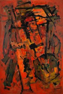 Frank Avray Wilson - Untitled (Red And Orange) (Unframed)