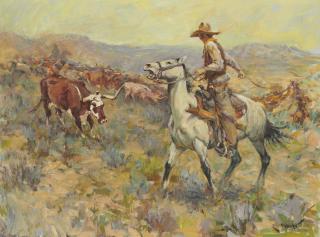 Frank B. Hoffman - Cattle Drive West