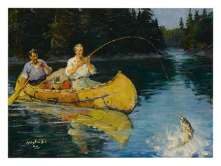 Frank B. Hoffman - Untitled (Fishermen In A Canoe)