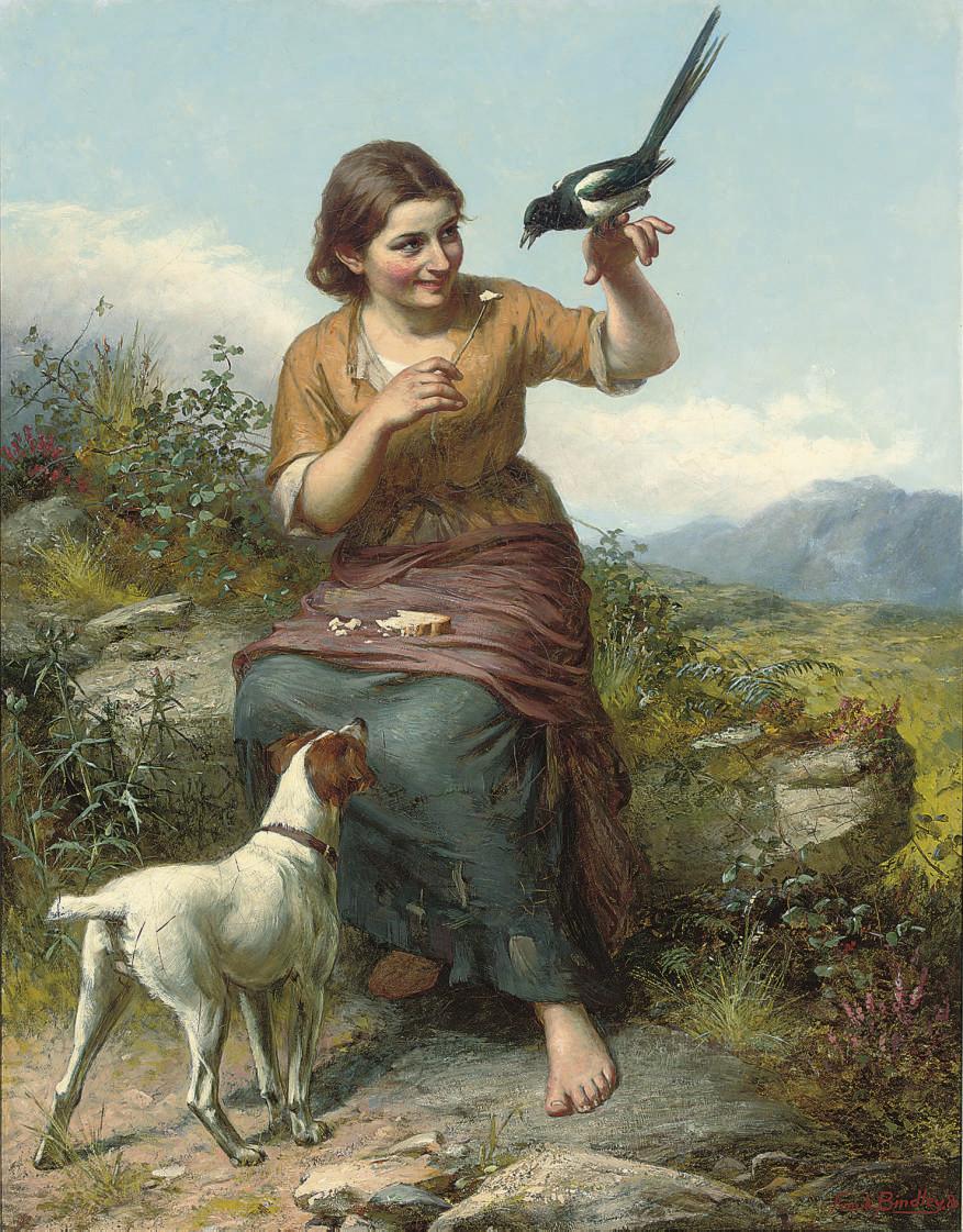 Frank Bindley - Feeding the bird
