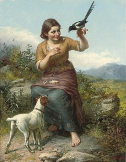 Frank Bindley - Feeding the bird