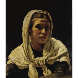 Frank Bramley A.R.A. - Portrait Of A Young Breton Woman