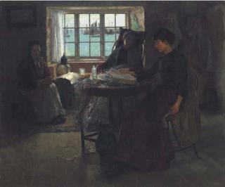 Frank Bramley, R.A., R.W.S. - Fisherman\'S Home