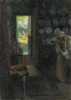 Frank Bramley, R.A. - A Lakeland Kitchen