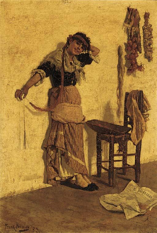 Frank Bramley, R.A. - An Italian beauty