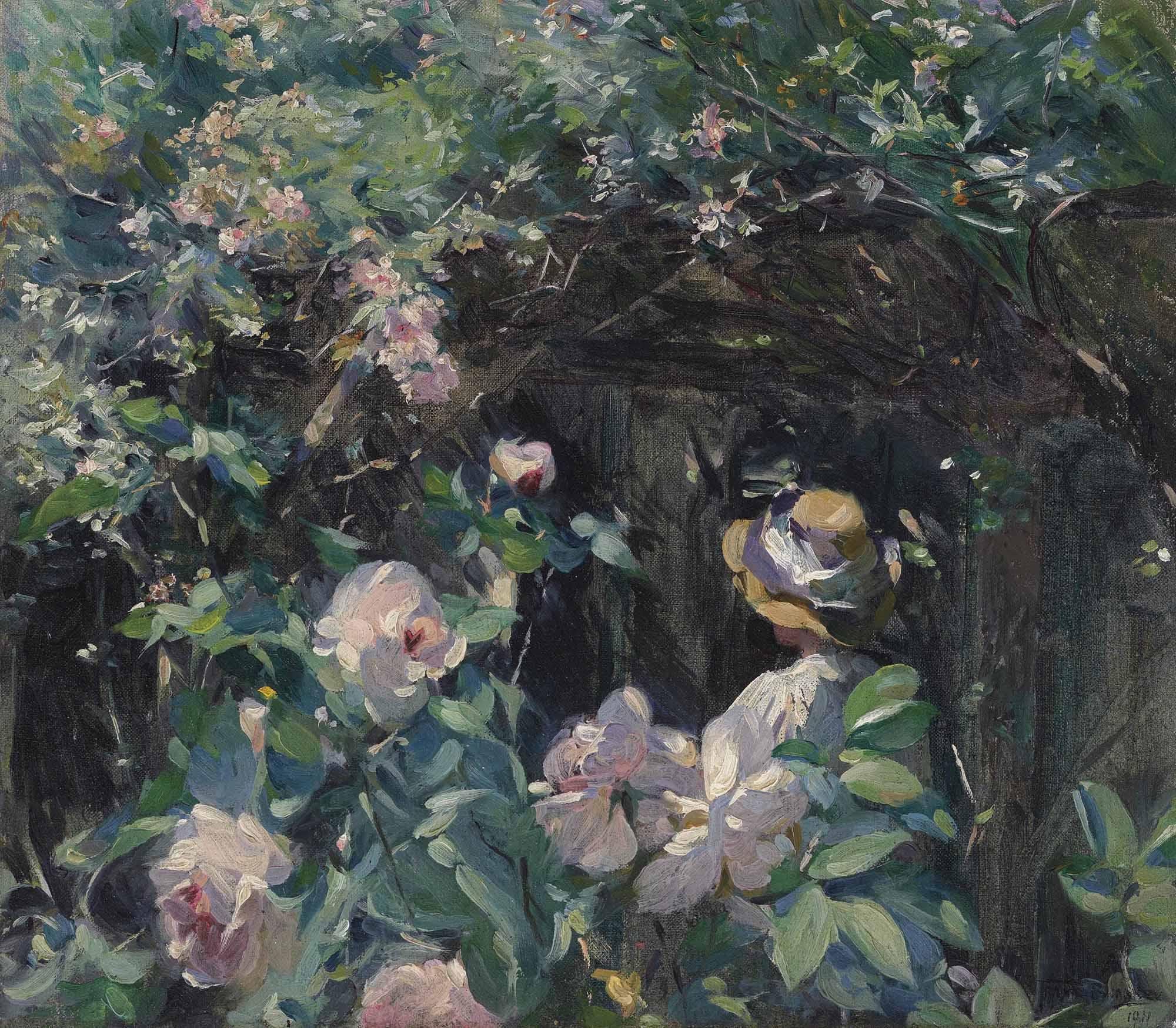 Frank Bramley, R.A. - At the Door