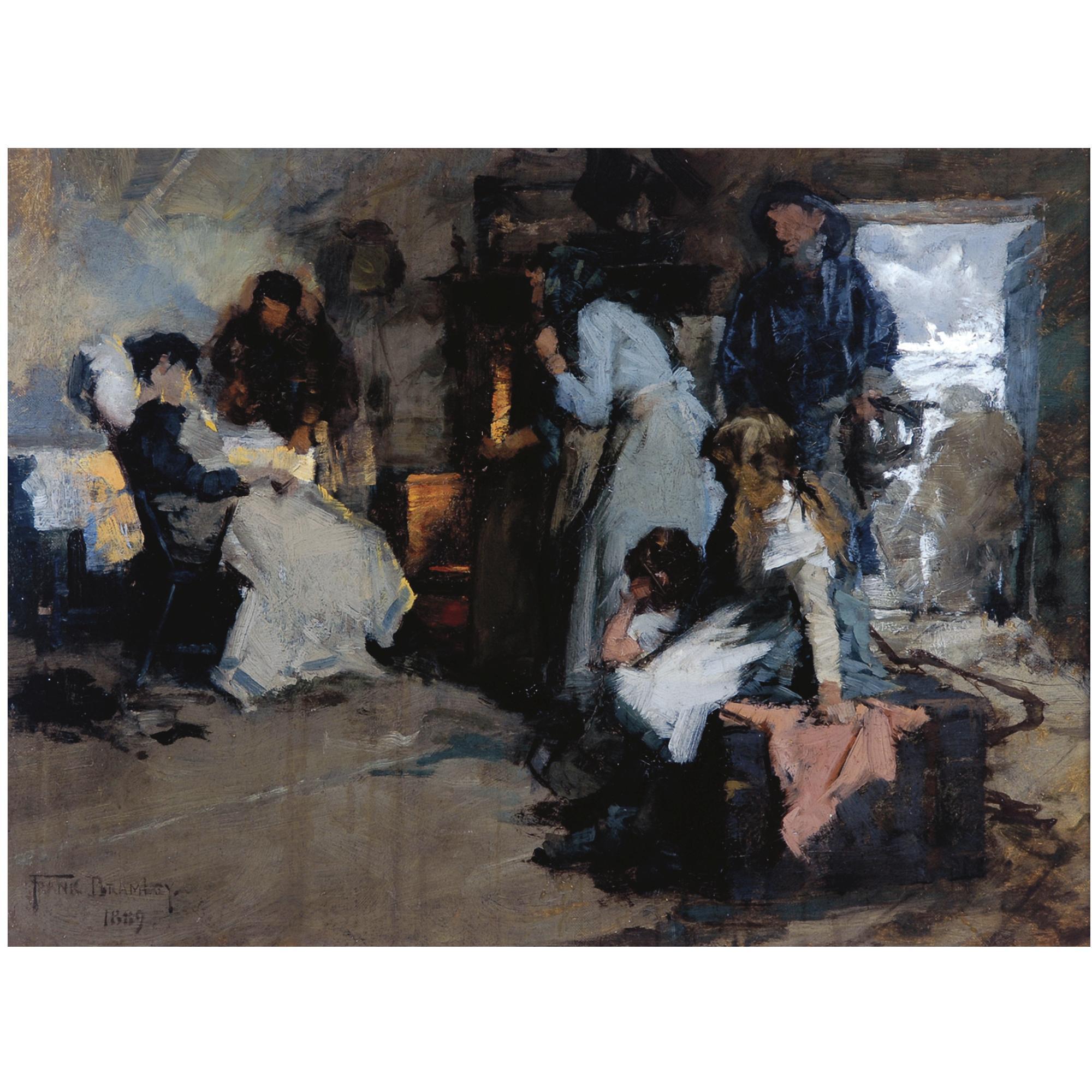 Frank Bramley, R.A. - Sketch For Saved