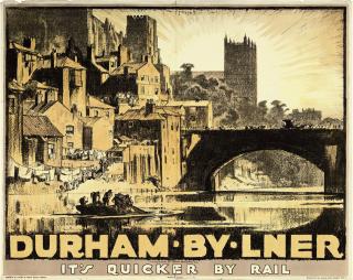 Frank Brangwyn - Durham By Lner