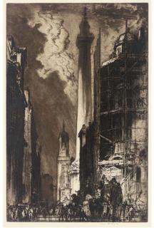 Frank Brangwyn - The Monument (Gaunt 200)