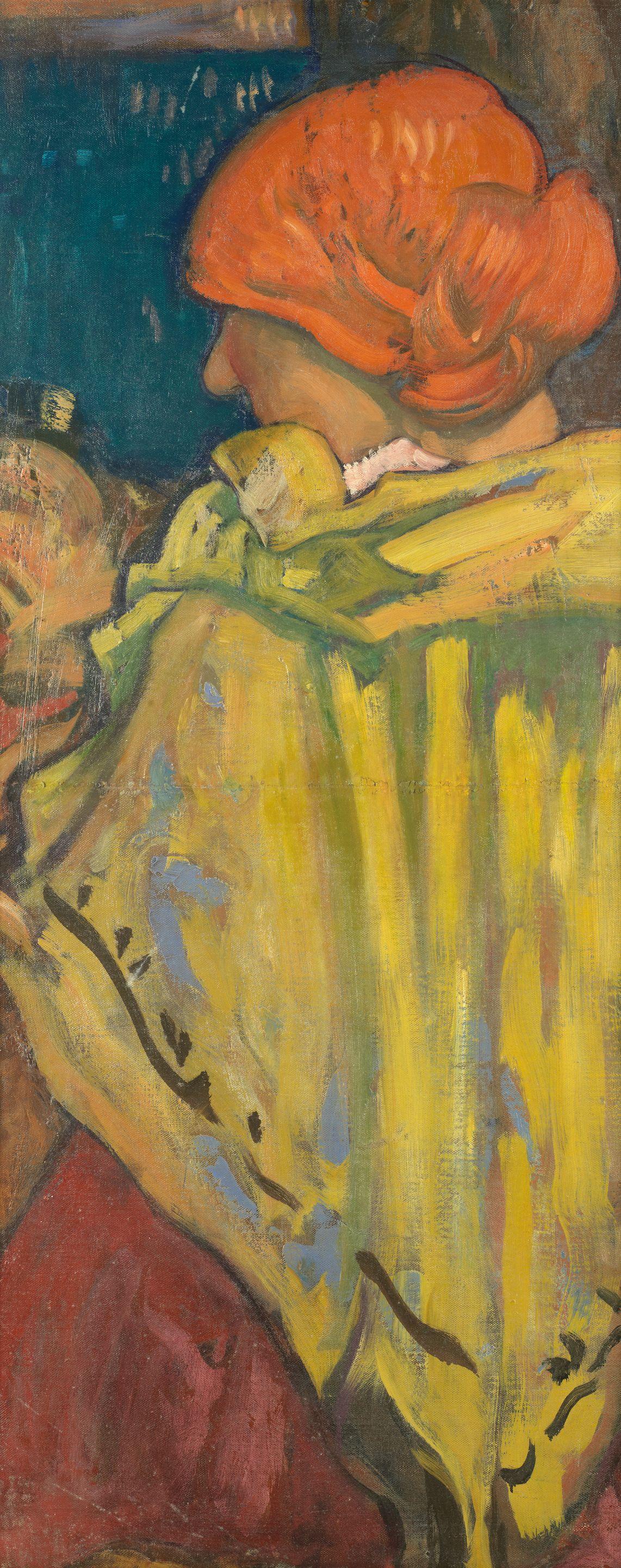 Frank Brangwyn - Woman with a yellow cape