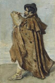 Frank Buchser - Dudelsackspieler, 1883