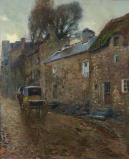 Frank C. Penfold - Street Scene, Pont Aven, Brittany