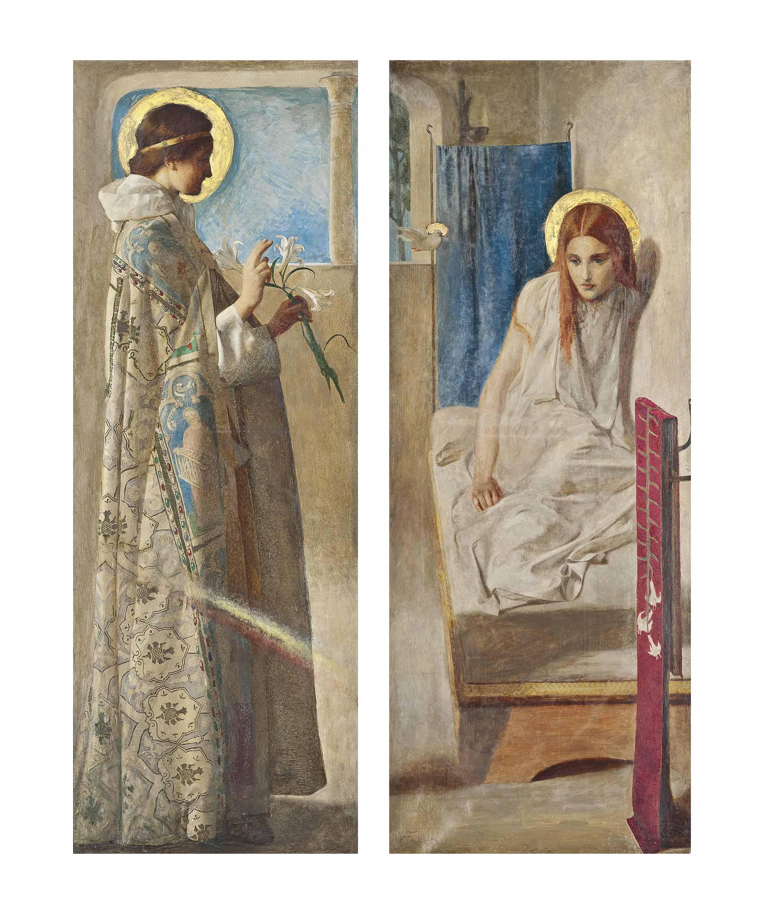 Frank Cadogan Cowper, R.A. - Ecce Ancilla Domini! (The Annunciation), After Dante Gabriel Rossetti