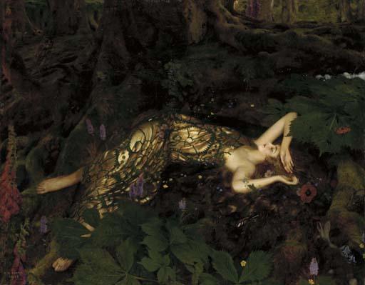 Frank Cadogan Cowper - Titania Sleeps, A Midsummer Night\'s Dream
