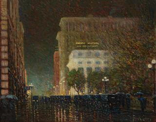 Frank Coburn - Busy Downtown Evening (Los Angeles)